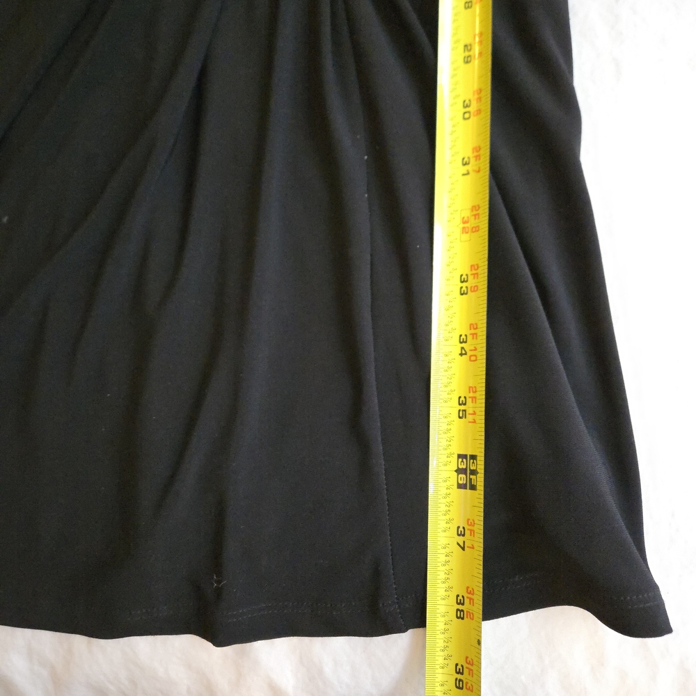 Lauren Ralph Lauren Black Sequin Cocktail Dress Long Sleeve Evening MI3 - Picture 4 of 13